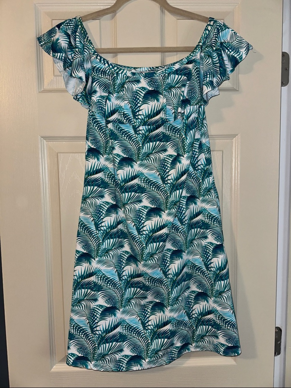 Tommy Bahama off the shoulder mini dress